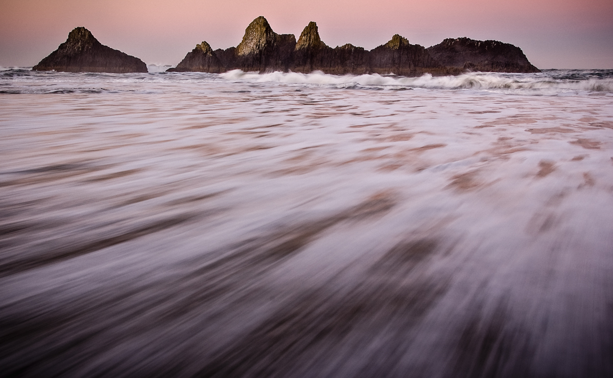 Retreating Tide at Dawn, Seal Rock Beach, OR Willamette Valley PhotoArts Guild